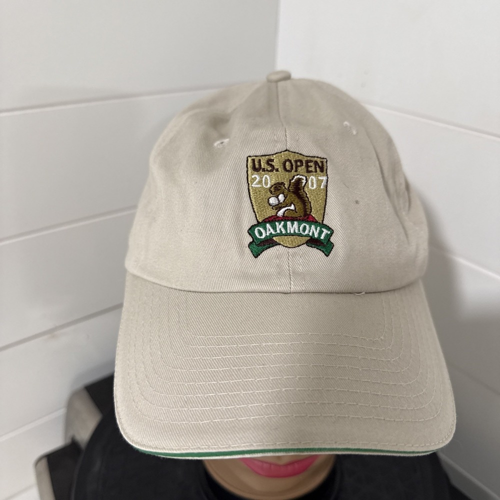 2007 US Open Oakmont USGA Golf Beige Cap Hat Cotton